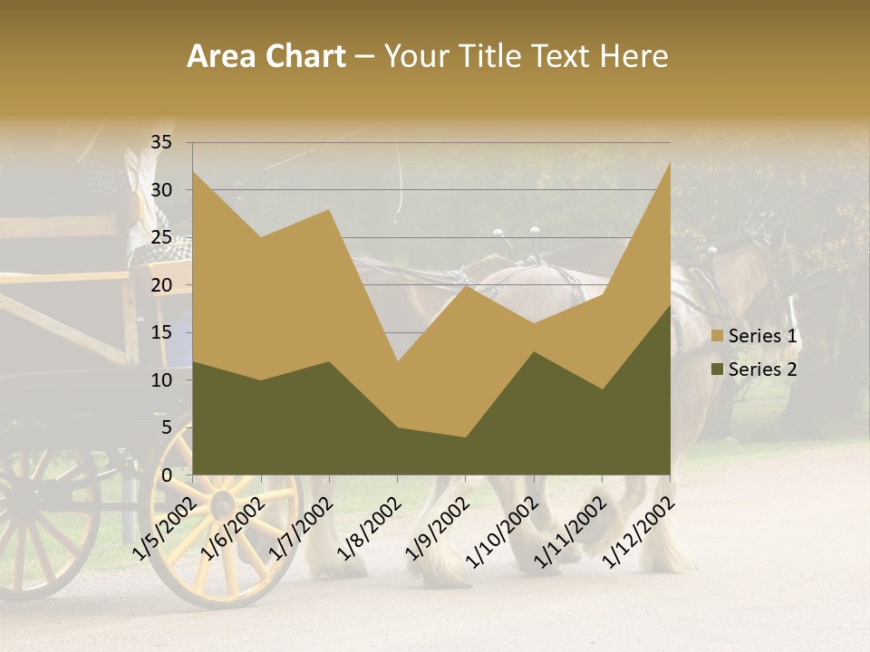 Horse And Wagon Ride, Hunter Valley, Australia PowerPoint Template