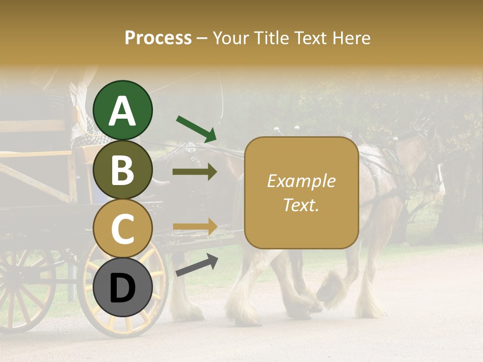 Horse And Wagon Ride, Hunter Valley, Australia PowerPoint Template