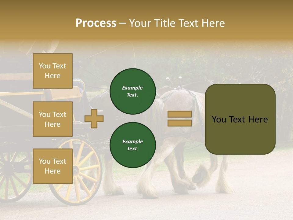 Horse And Wagon Ride, Hunter Valley, Australia PowerPoint Template