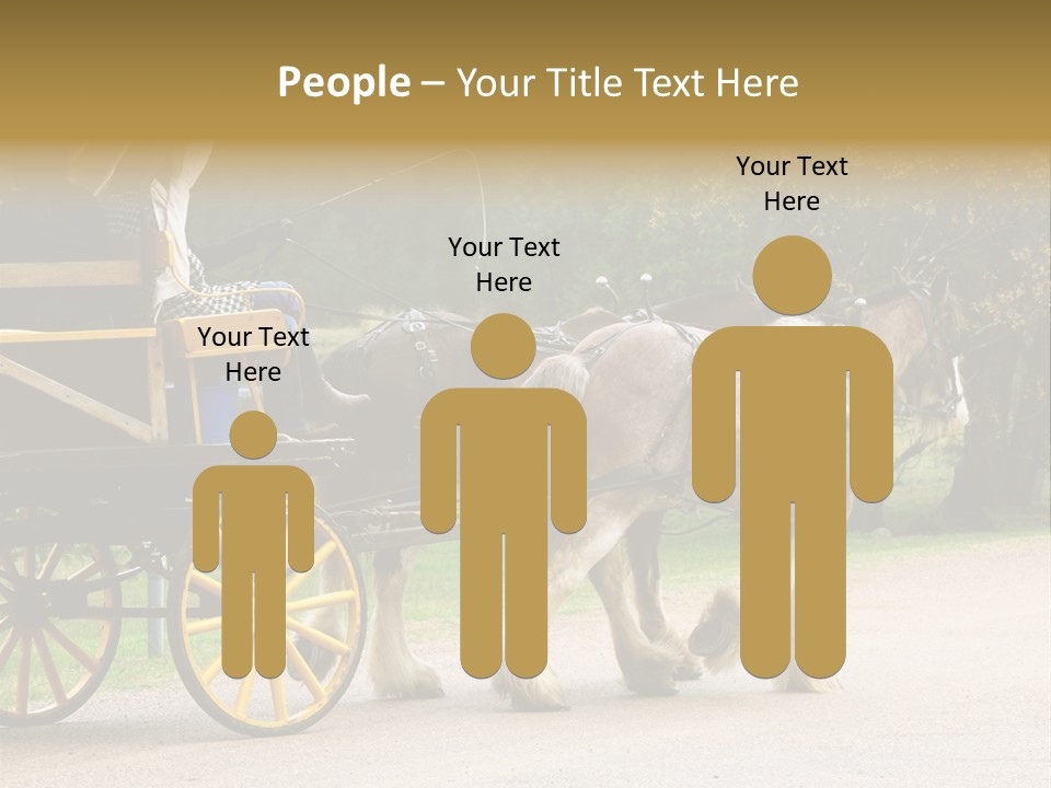 Horse And Wagon Ride, Hunter Valley, Australia PowerPoint Template