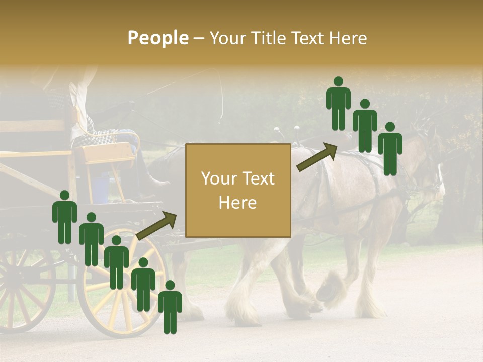 Horse And Wagon Ride, Hunter Valley, Australia PowerPoint Template