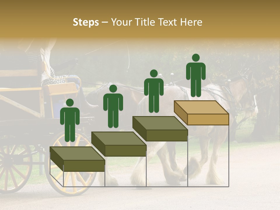 Horse And Wagon Ride, Hunter Valley, Australia PowerPoint Template