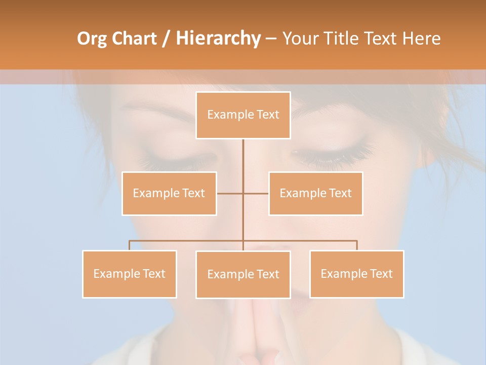 Portrait And Closeup View Of A Young Beautiful Girl PowerPoint Template