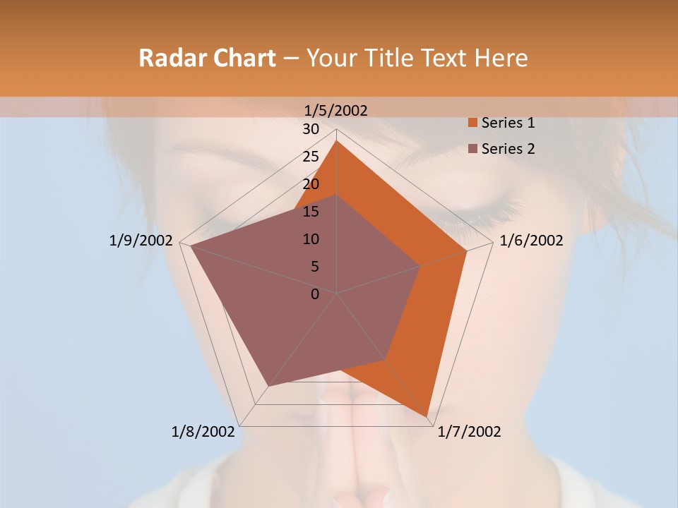 Portrait And Closeup View Of A Young Beautiful Girl PowerPoint Template
