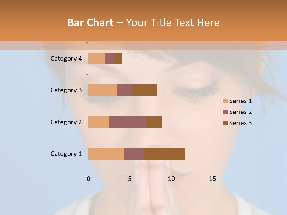 Portrait And Closeup View Of A Young Beautiful Girl PowerPoint Template