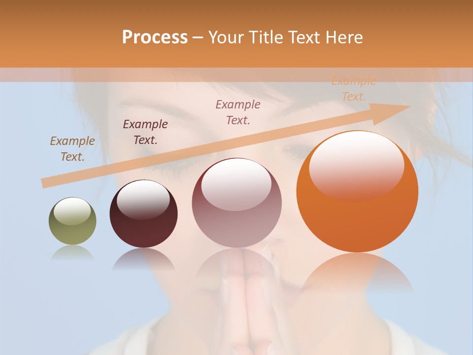 Portrait And Closeup View Of A Young Beautiful Girl PowerPoint Template