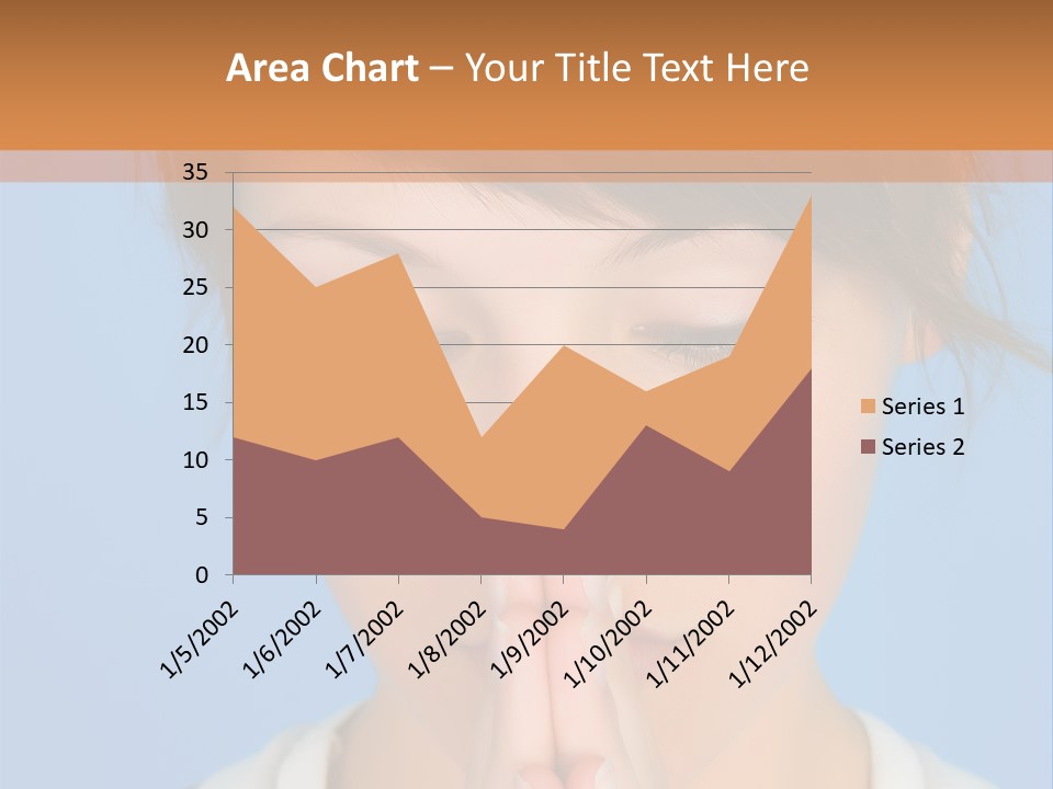 Portrait And Closeup View Of A Young Beautiful Girl PowerPoint Template