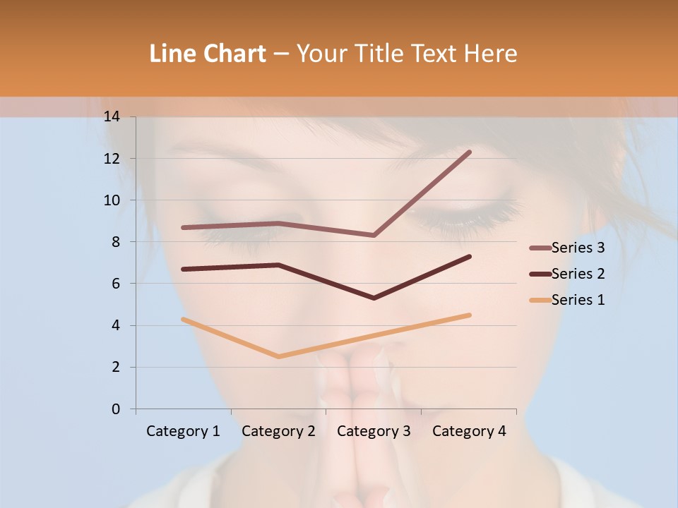 Portrait And Closeup View Of A Young Beautiful Girl PowerPoint Template