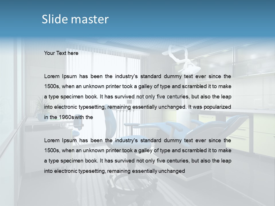 Interior Of A Stomatologic Cabinet PowerPoint Template