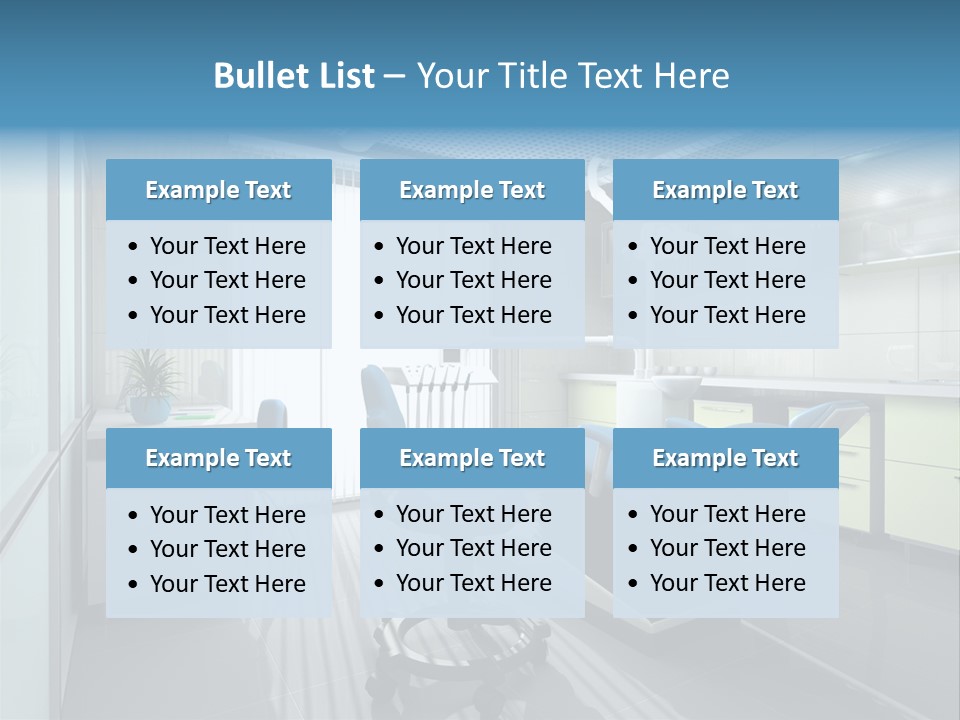 Interior Of A Stomatologic Cabinet PowerPoint Template