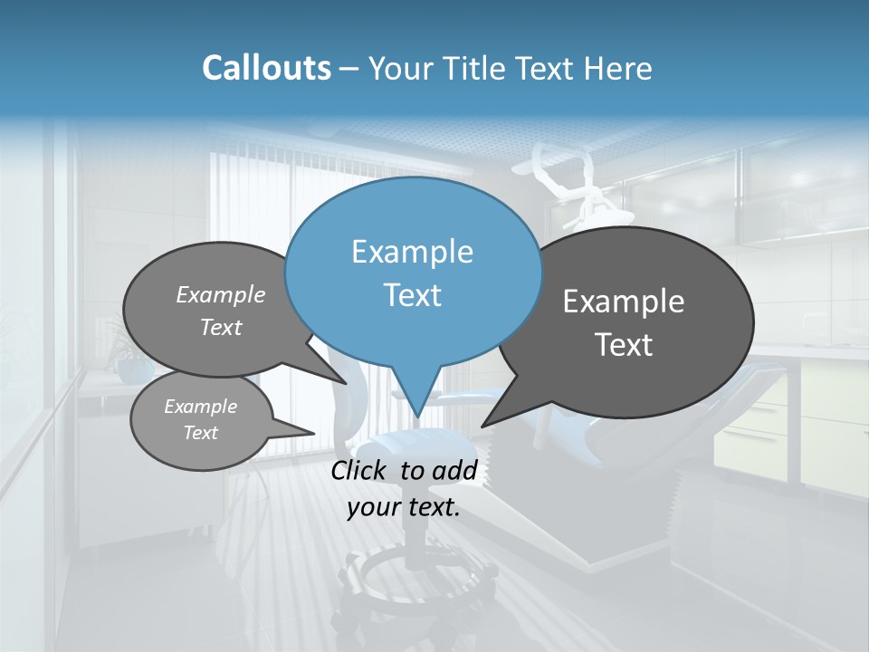 Interior Of A Stomatologic Cabinet PowerPoint Template