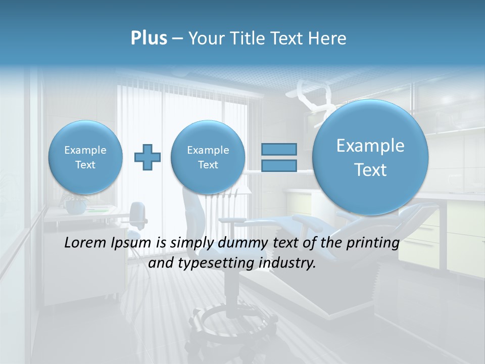 Interior Of A Stomatologic Cabinet PowerPoint Template