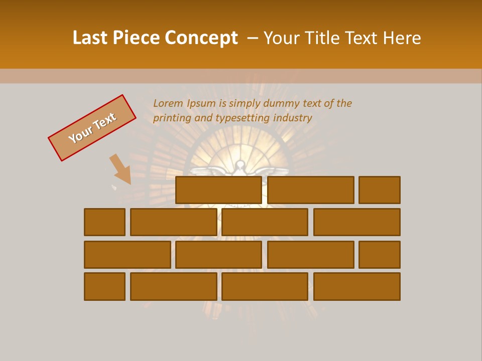 A Clock On A Wall In A Dark Room PowerPoint Template