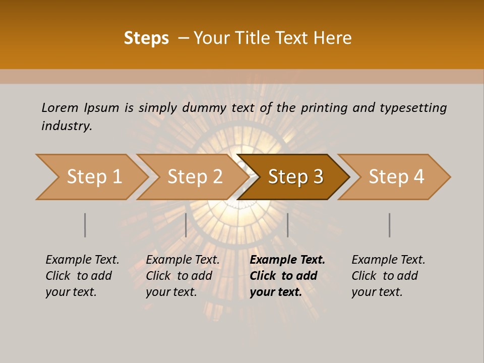 A Clock On A Wall In A Dark Room PowerPoint Template