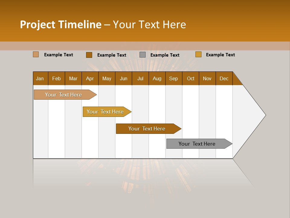 A Clock On A Wall In A Dark Room PowerPoint Template