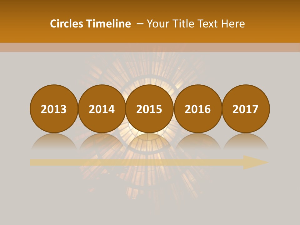 A Clock On A Wall In A Dark Room PowerPoint Template