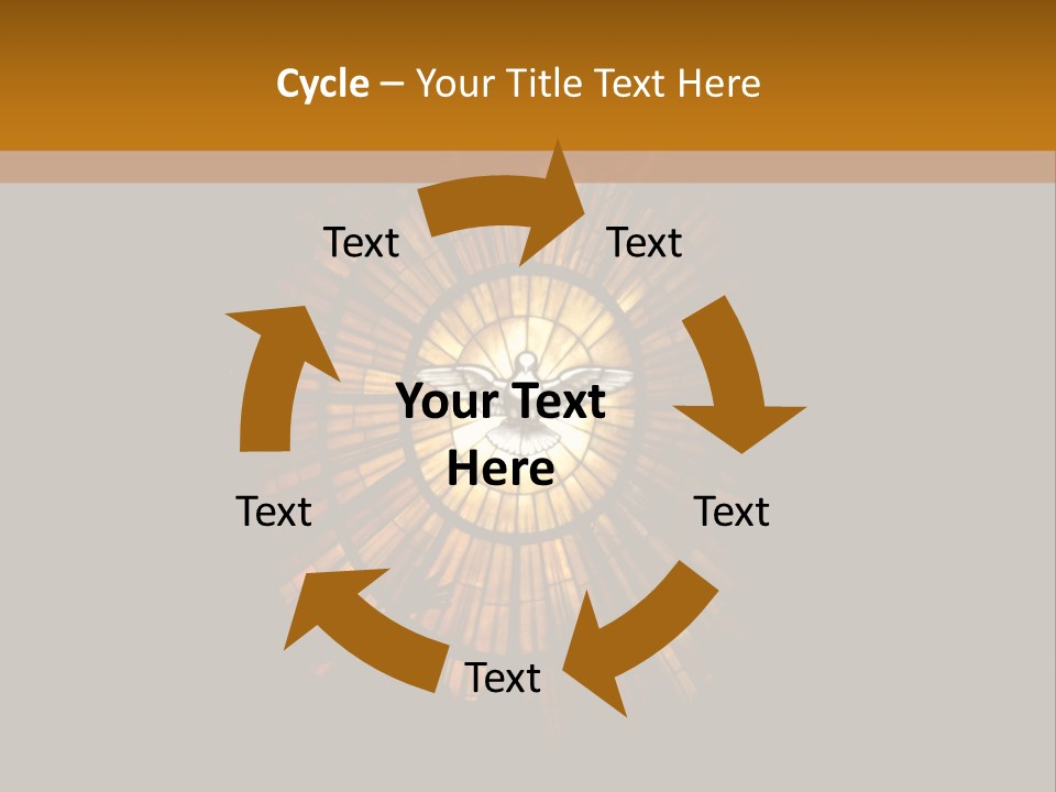 A Clock On A Wall In A Dark Room PowerPoint Template