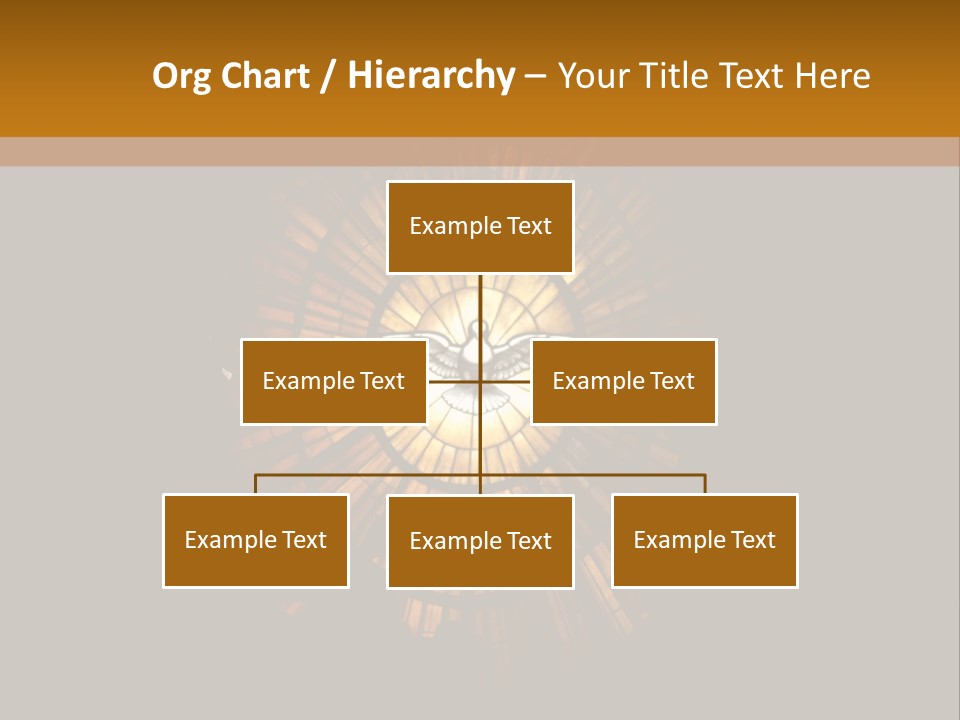 A Clock On A Wall In A Dark Room PowerPoint Template