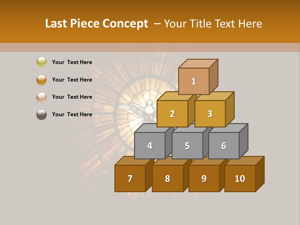 A Clock On A Wall In A Dark Room PowerPoint Template