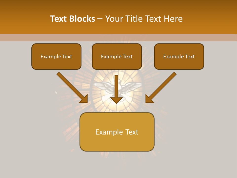 A Clock On A Wall In A Dark Room PowerPoint Template