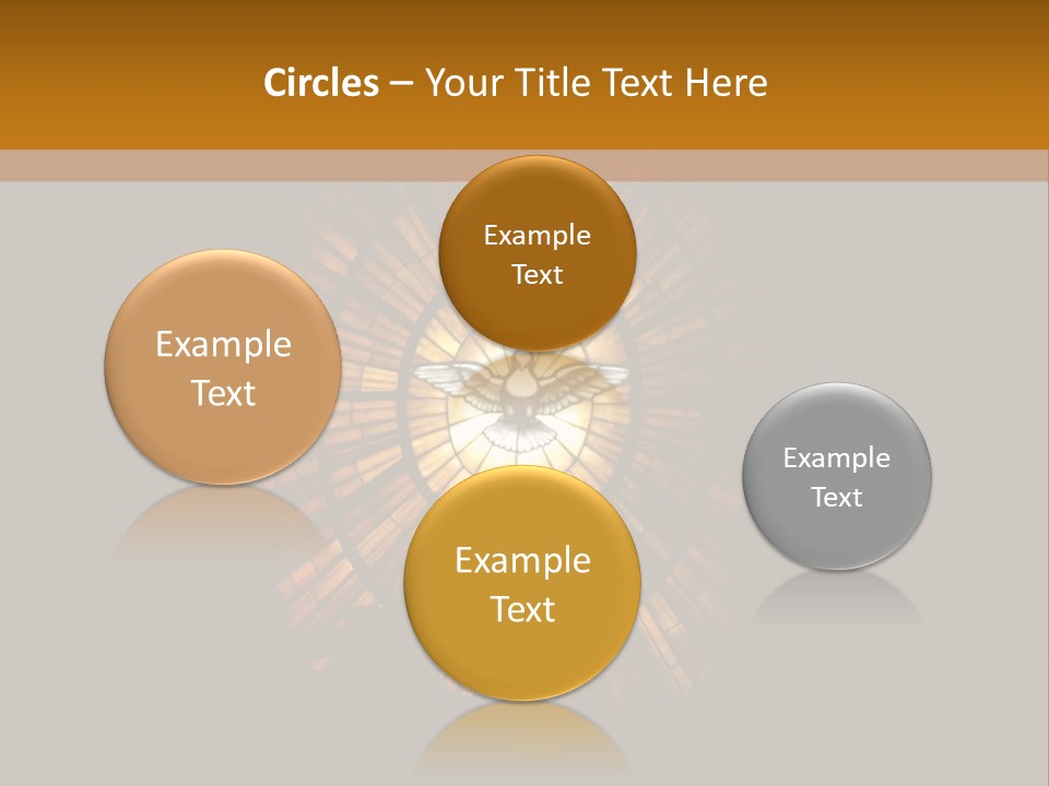 A Clock On A Wall In A Dark Room PowerPoint Template