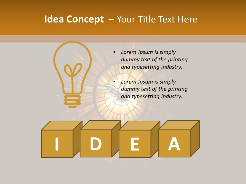 A Clock On A Wall In A Dark Room PowerPoint Template