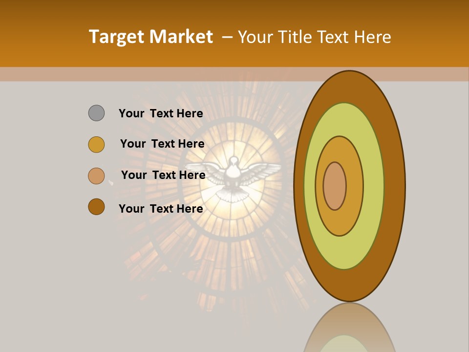 A Clock On A Wall In A Dark Room PowerPoint Template