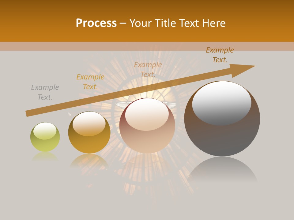 A Clock On A Wall In A Dark Room PowerPoint Template