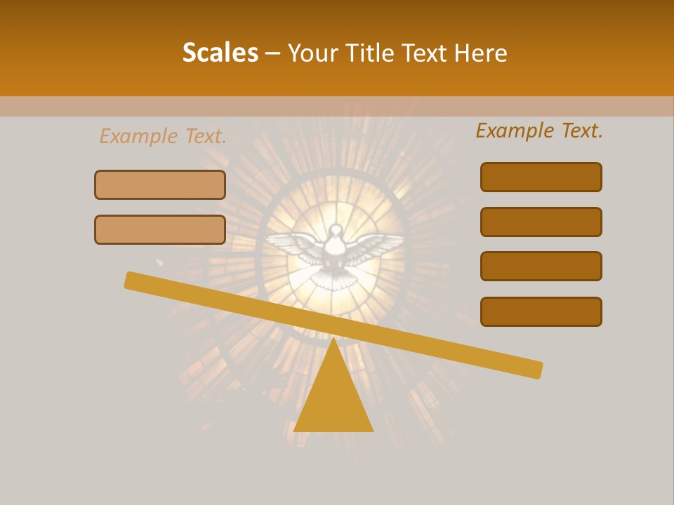 A Clock On A Wall In A Dark Room PowerPoint Template