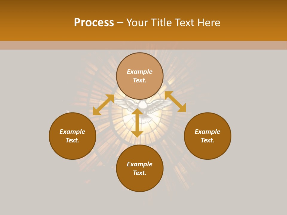 A Clock On A Wall In A Dark Room PowerPoint Template