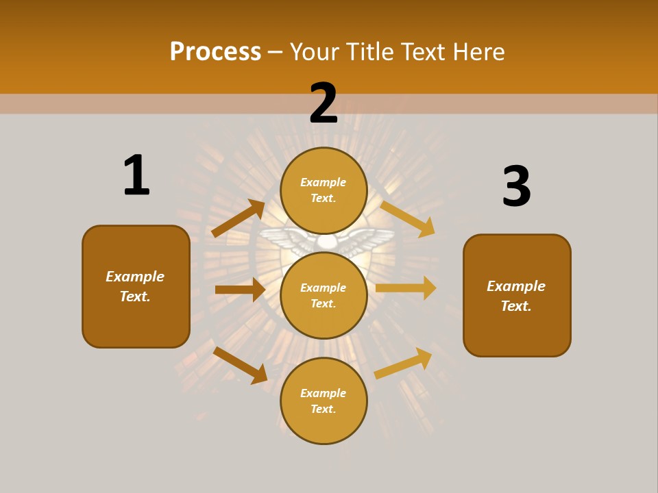 A Clock On A Wall In A Dark Room PowerPoint Template
