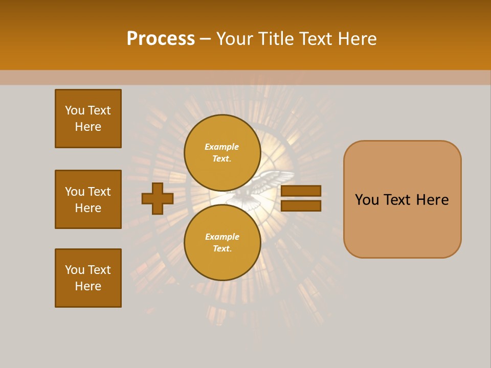 A Clock On A Wall In A Dark Room PowerPoint Template