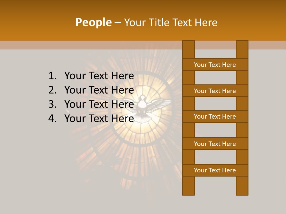 A Clock On A Wall In A Dark Room PowerPoint Template