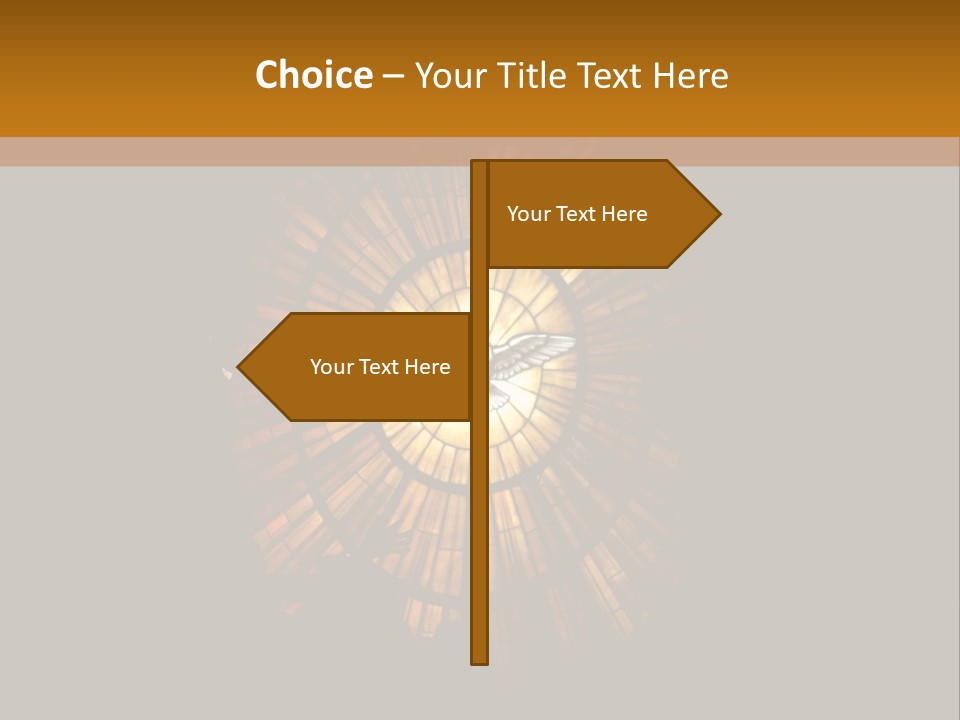 A Clock On A Wall In A Dark Room PowerPoint Template