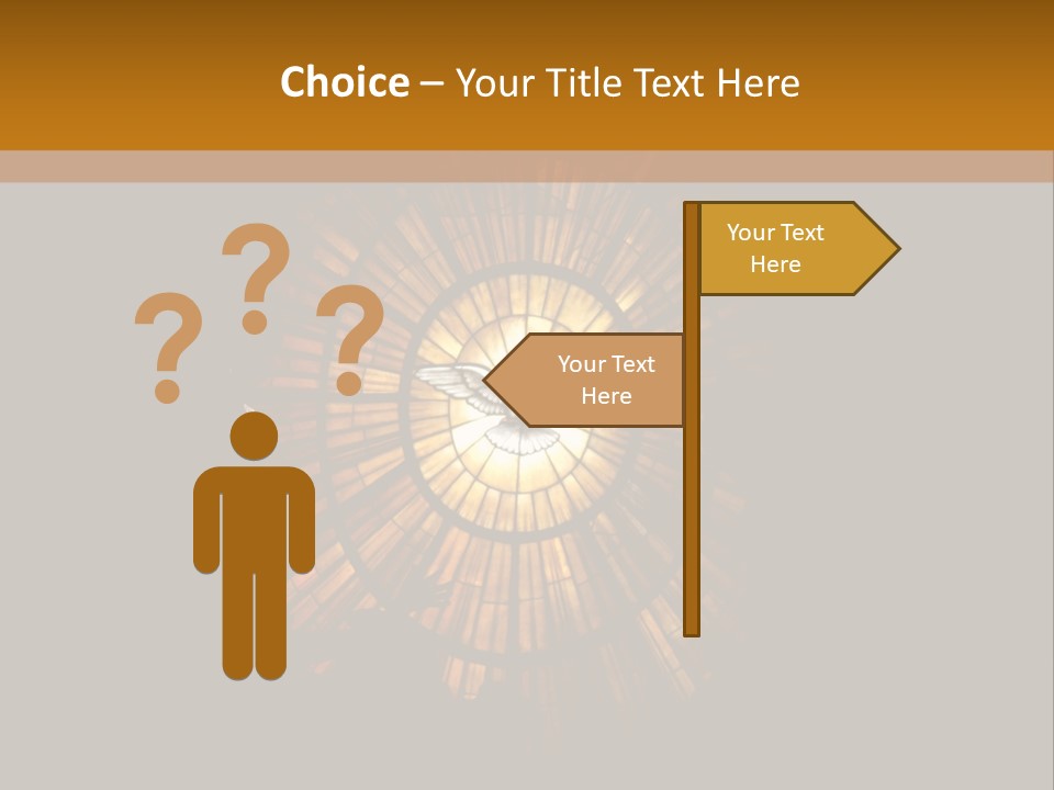 A Clock On A Wall In A Dark Room PowerPoint Template