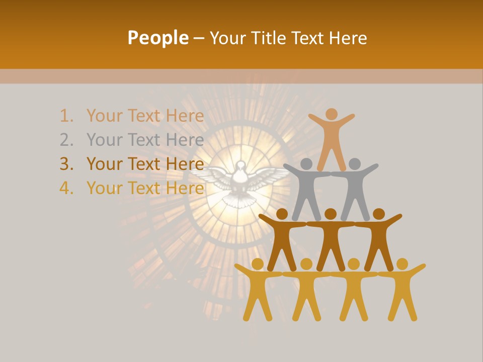 A Clock On A Wall In A Dark Room PowerPoint Template