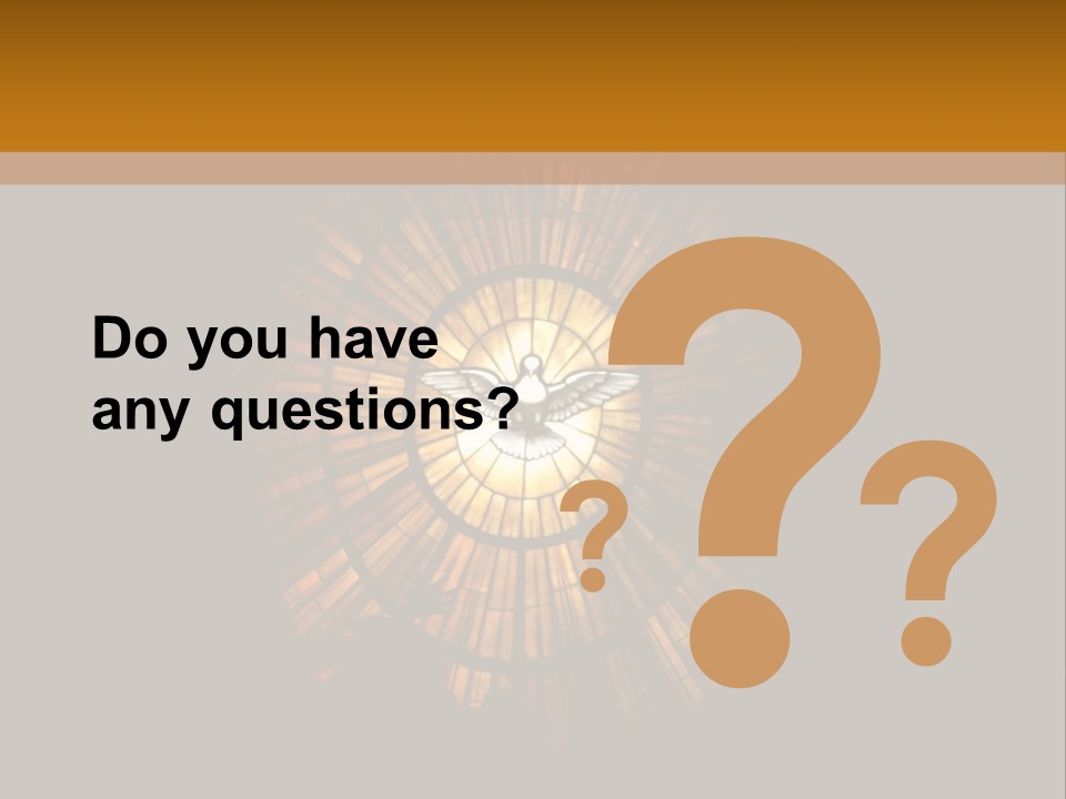 A Clock On A Wall In A Dark Room PowerPoint Template