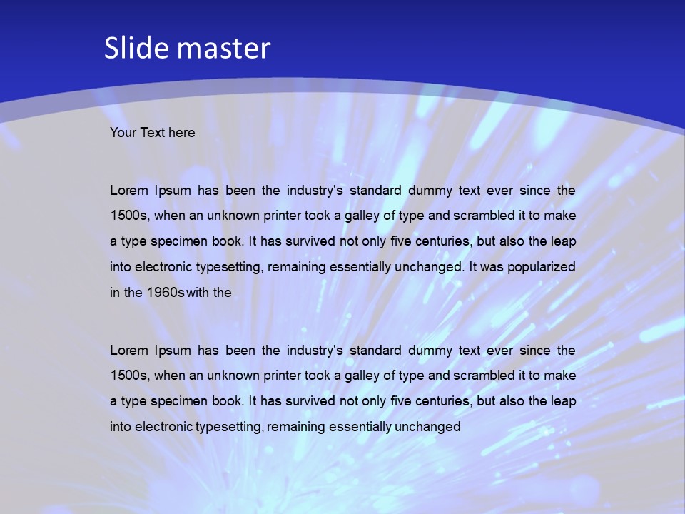 Light Path From Right PowerPoint Template