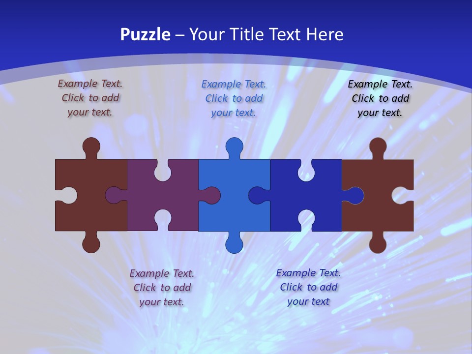 Light Path From Right PowerPoint Template