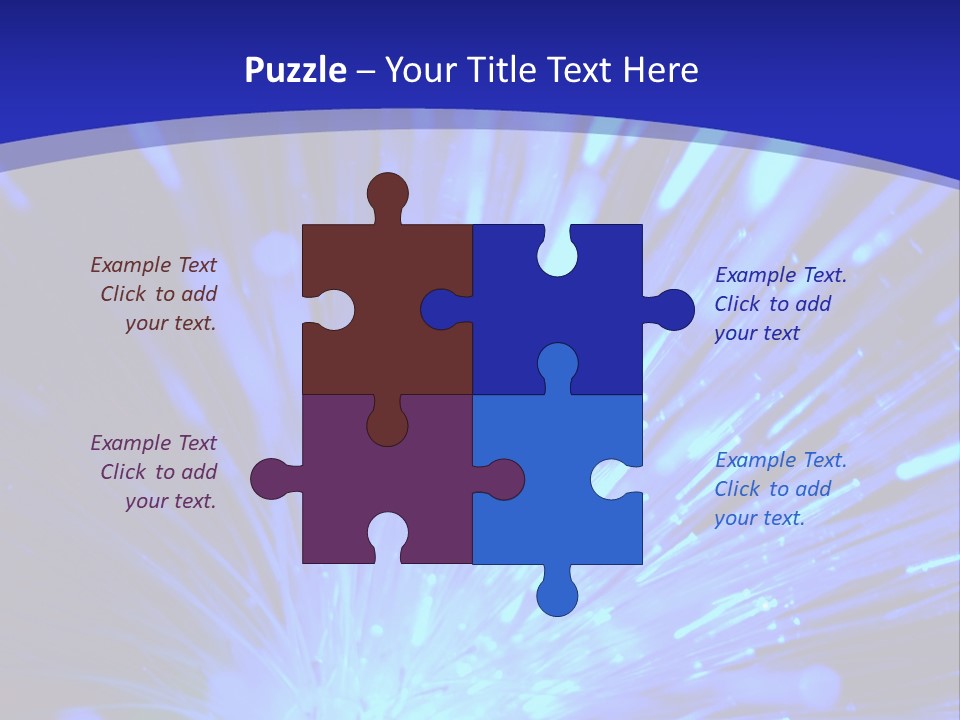 Light Path From Right PowerPoint Template