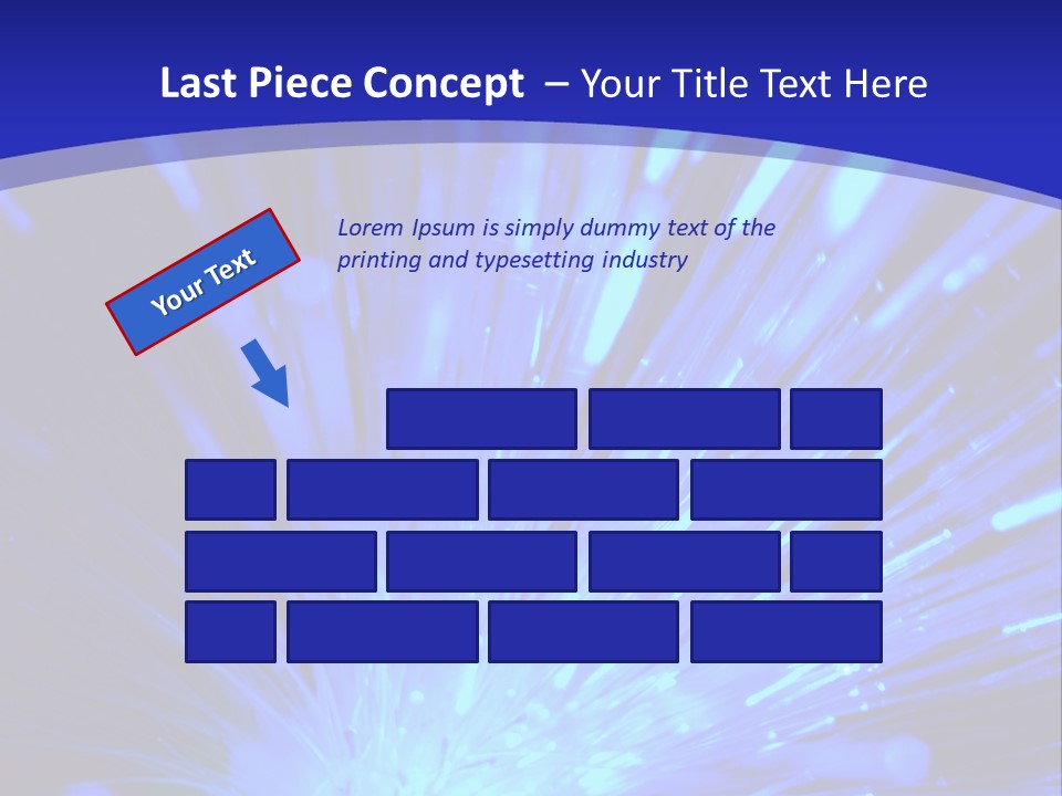 Light Path From Right PowerPoint Template
