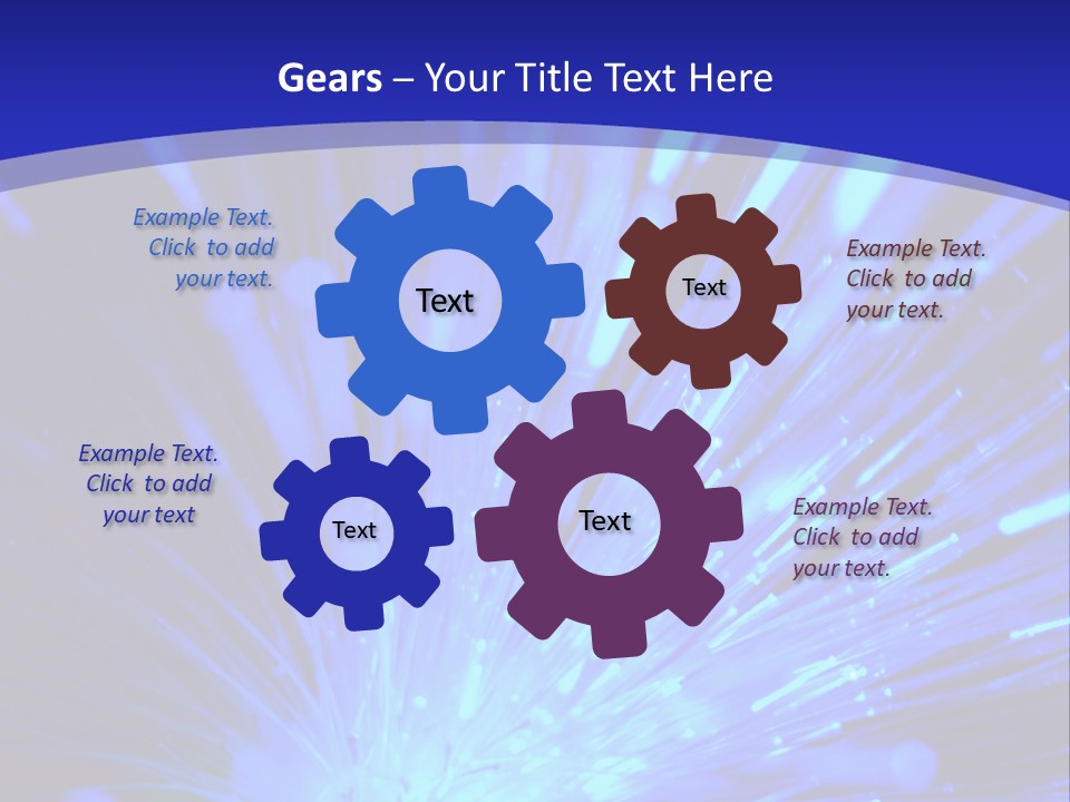 Light Path From Right PowerPoint Template