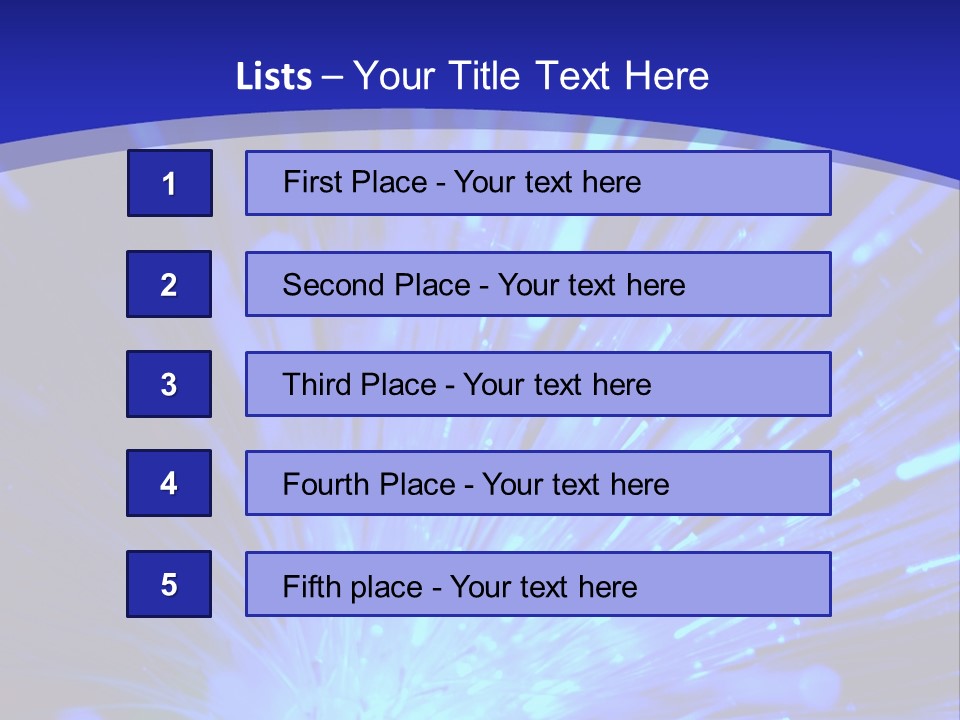 Light Path From Right PowerPoint Template