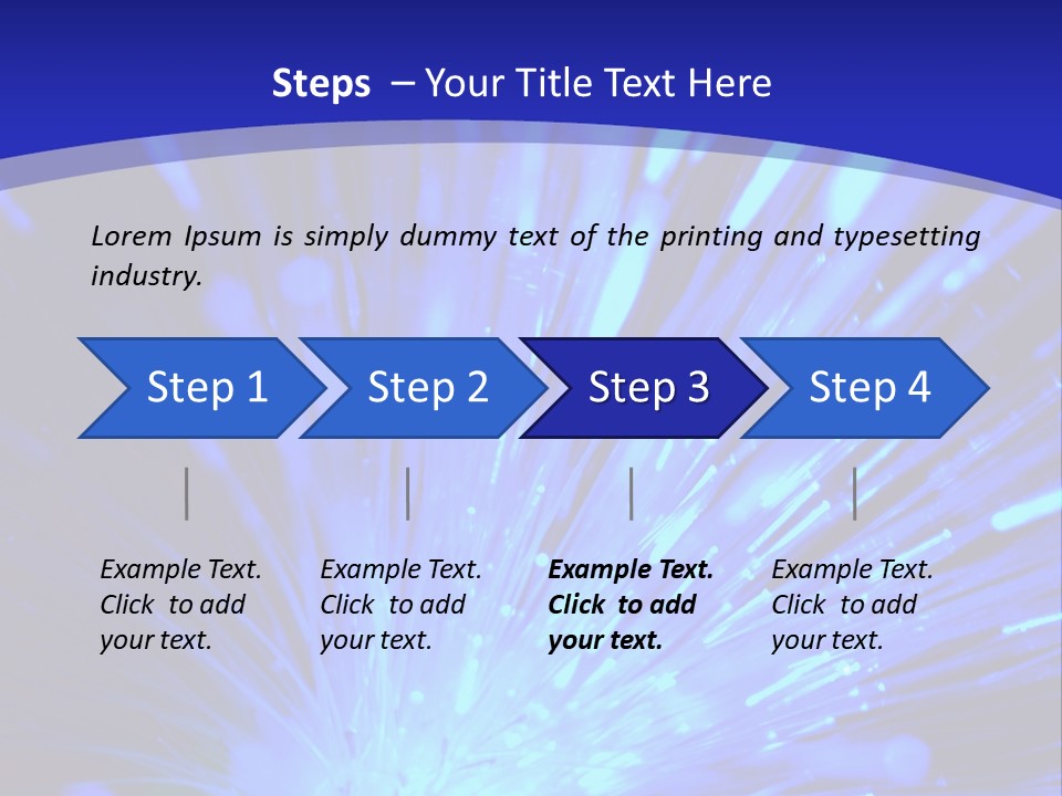 Light Path From Right PowerPoint Template