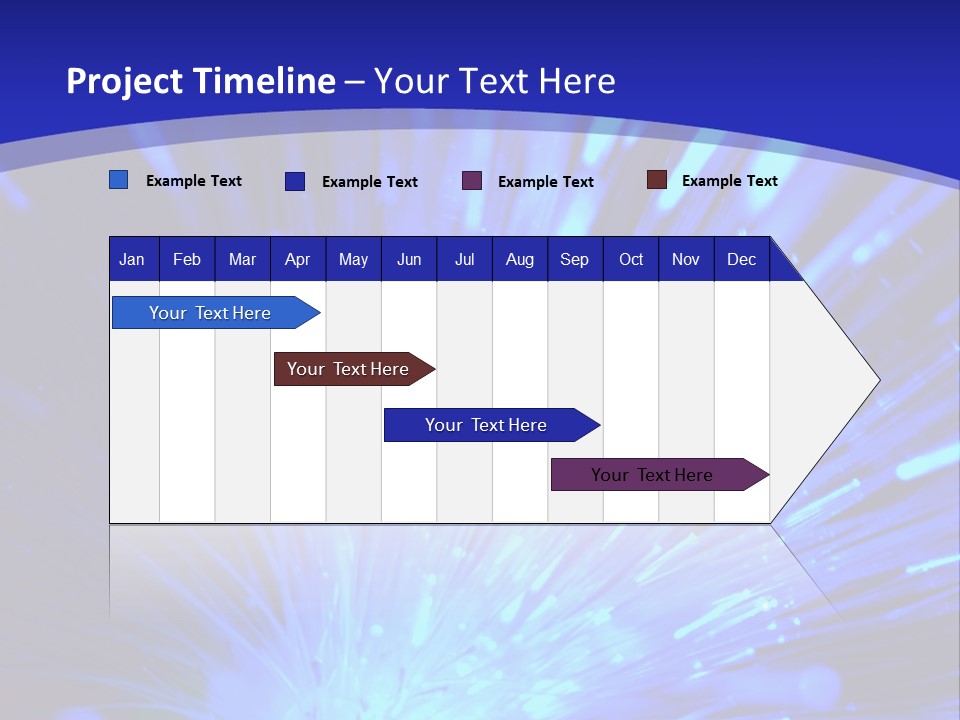 Light Path From Right PowerPoint Template