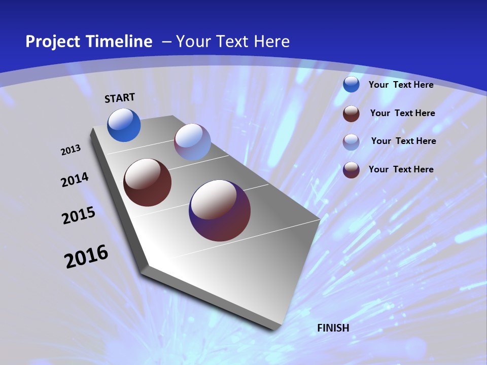 Light Path From Right PowerPoint Template