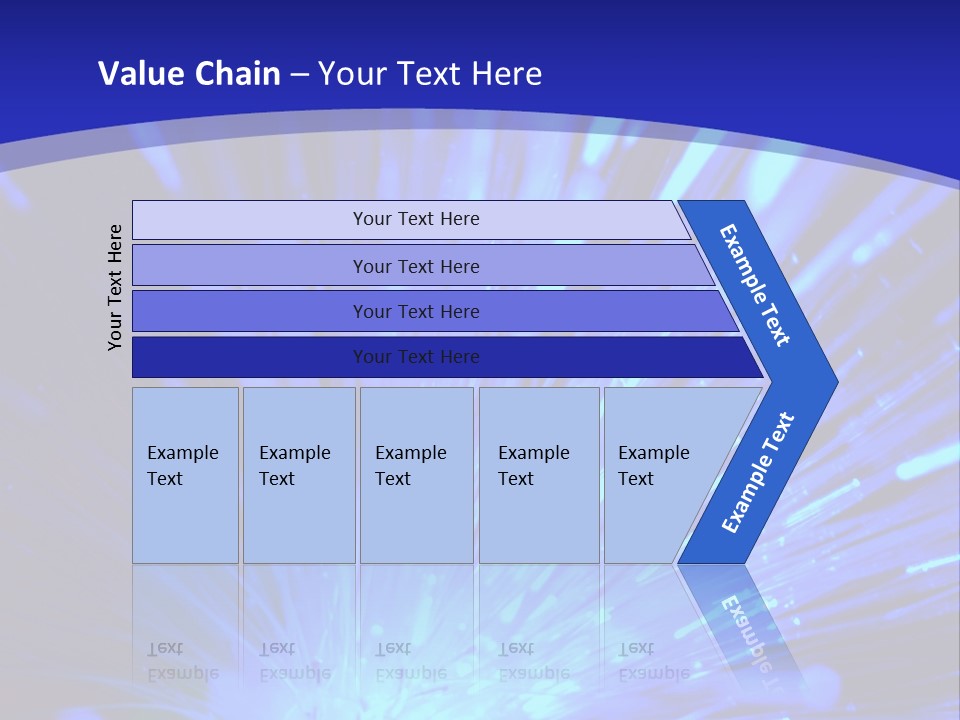 Light Path From Right PowerPoint Template