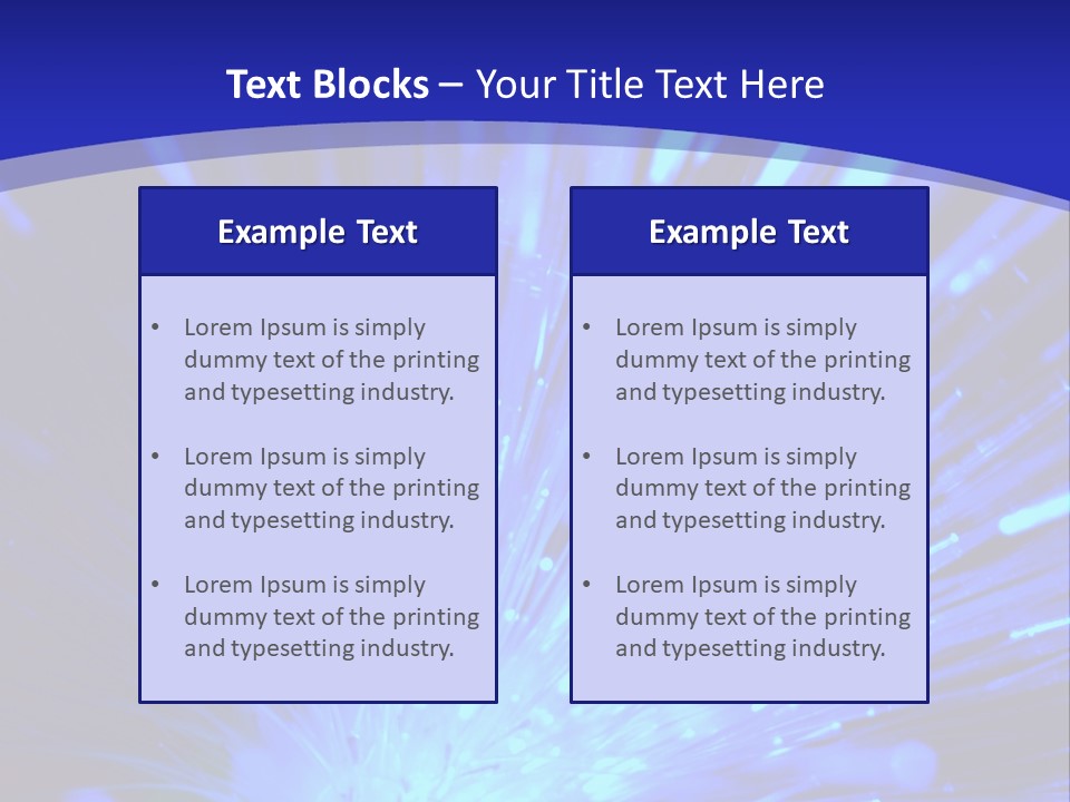 Light Path From Right PowerPoint Template
