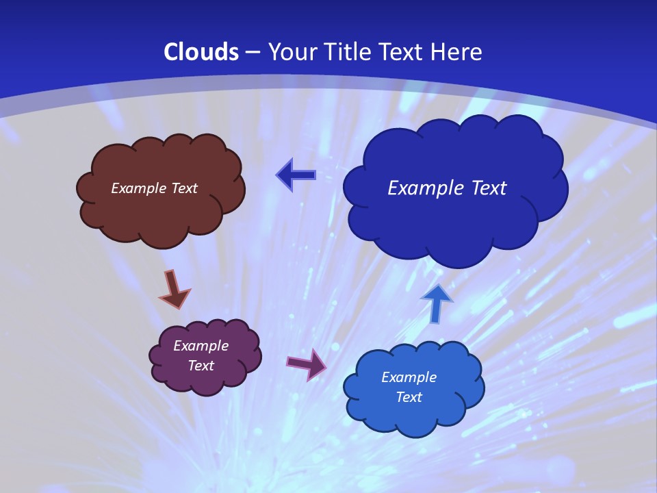 Light Path From Right PowerPoint Template