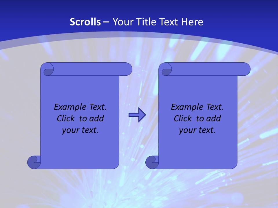 Light Path From Right PowerPoint Template